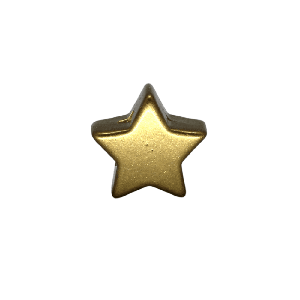 Silikon Motivperle Ministern | Metallic Gold