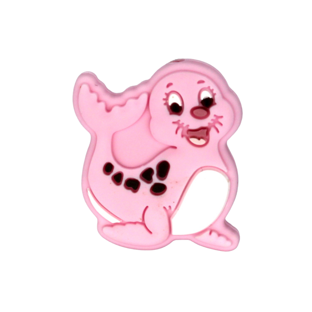 Silikon Motivperle Robbe | Pastellrosa