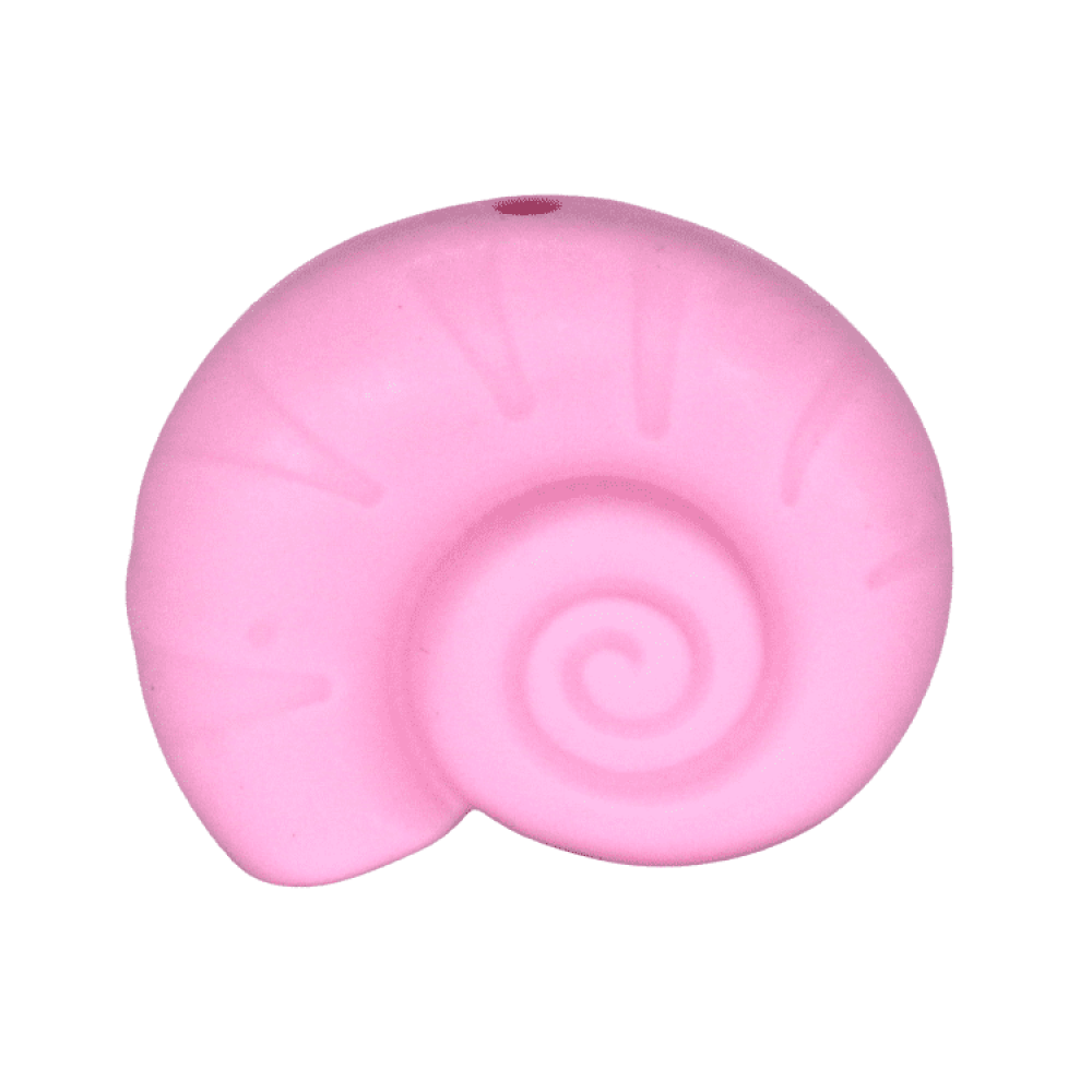 Silikon Motivperle Schneckenhaus | Zart Rosa