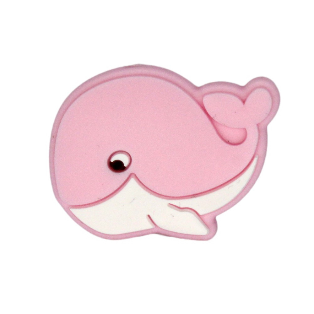 Silikon Motivperle Wal | Pastell Rosa