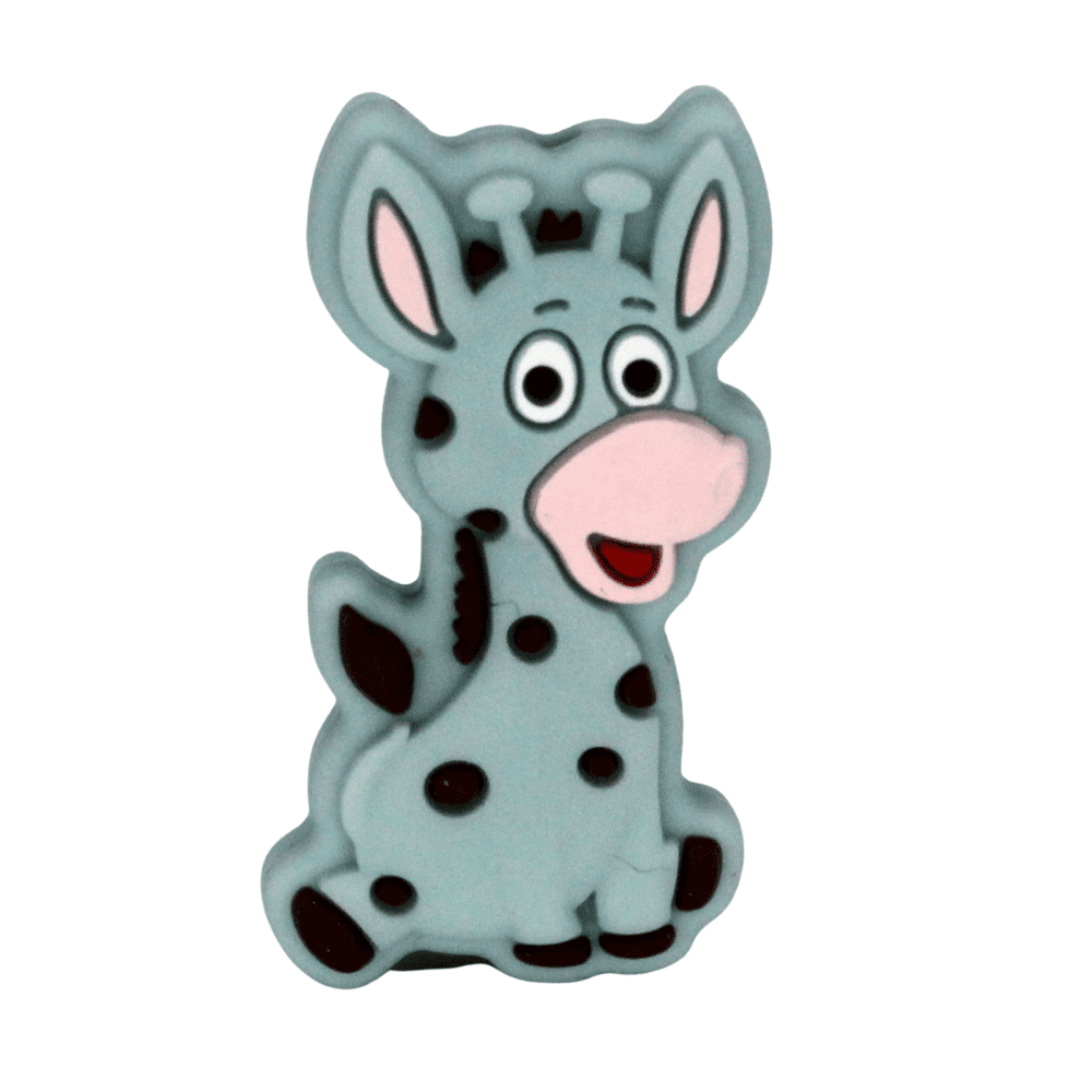 Silikon Motivperle Giraffe | Powder Blue
