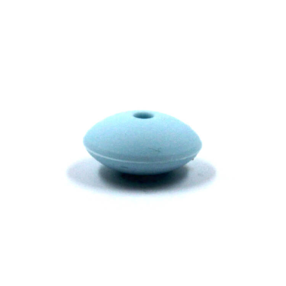 Preview: Silikonlinse 12mm Flach "Baby Blau"