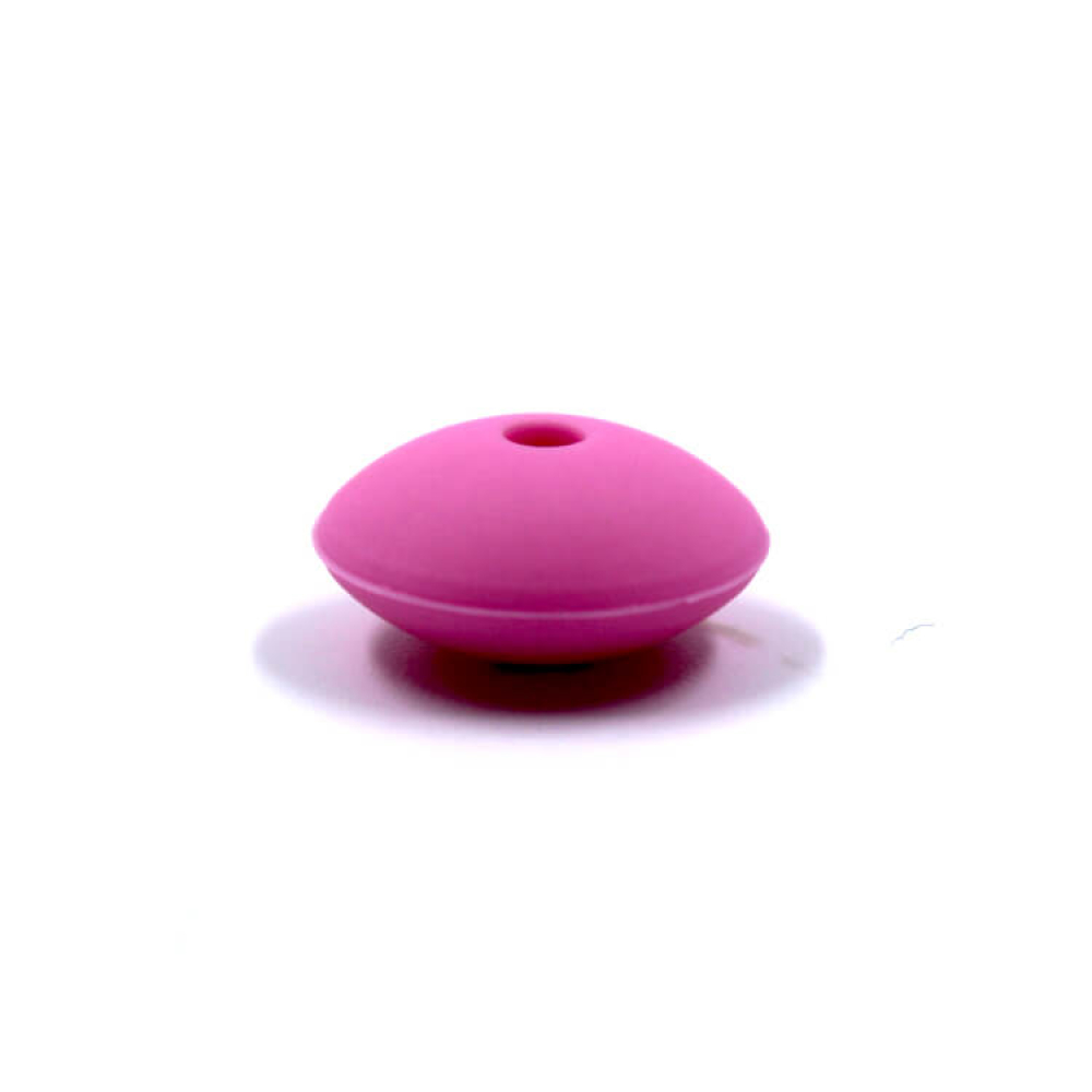 Preview: Silikonlinse 12mm Flach "Pink"