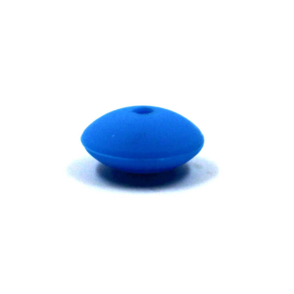 Preview: Silikonlinse 12mm Flach "Sky Blue"