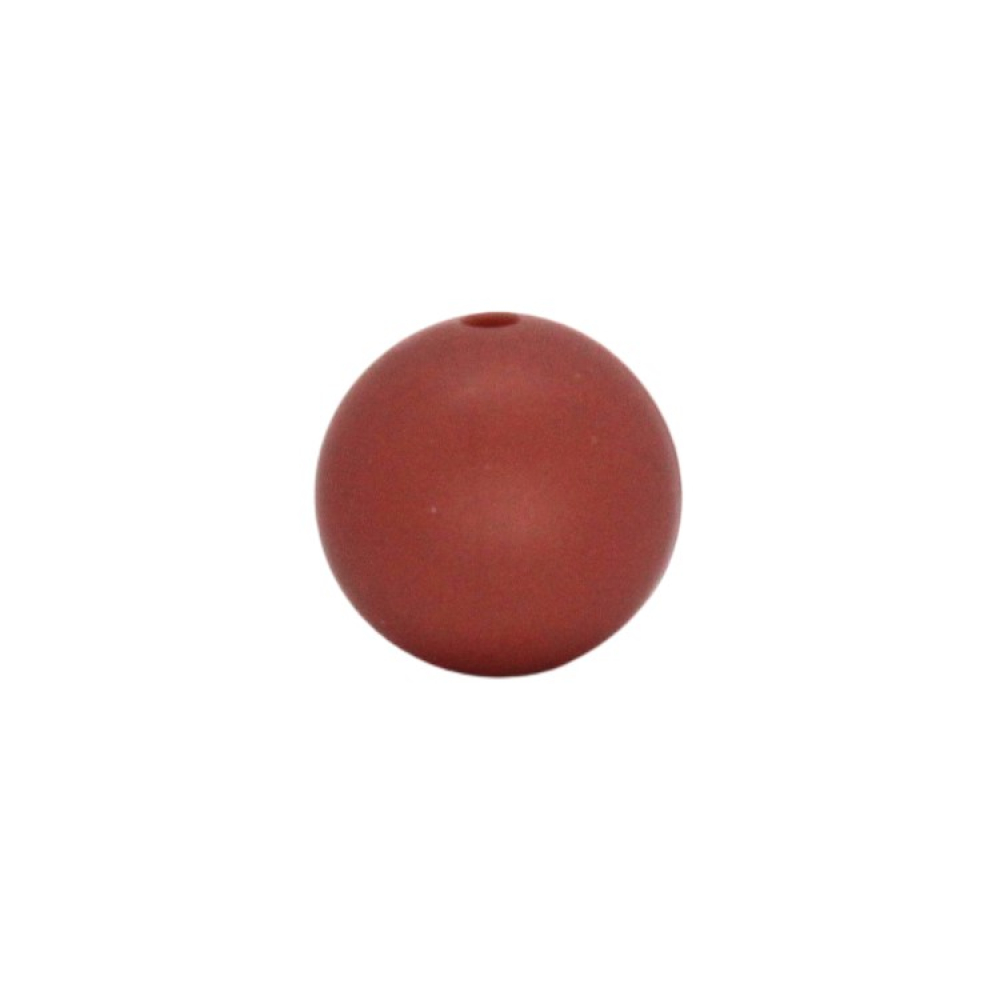 Silikonperlen 15mm "Mahagoni"
