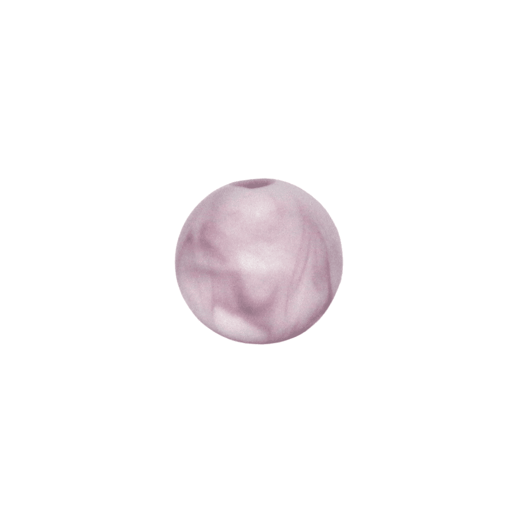 Silikonperlen 9mm "Marble Lila"