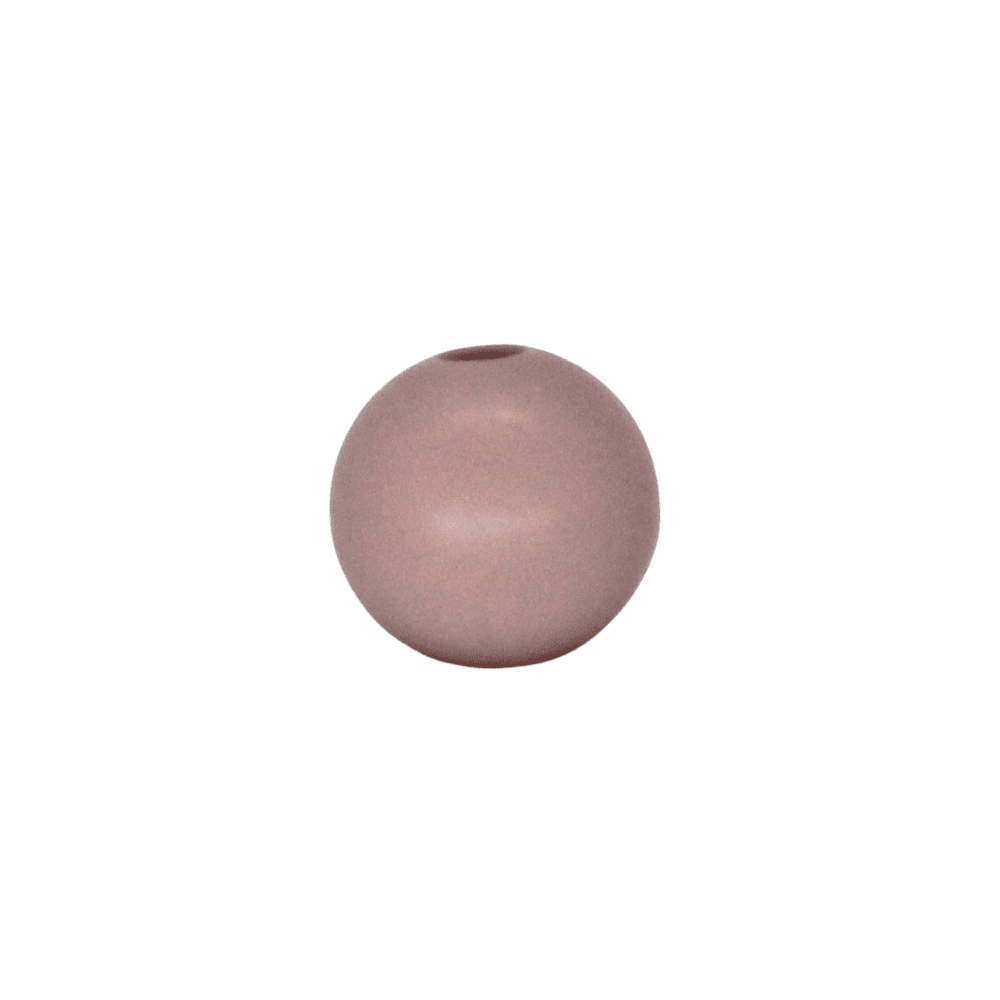 Silikonperlen 9mm "Rosy Braun"