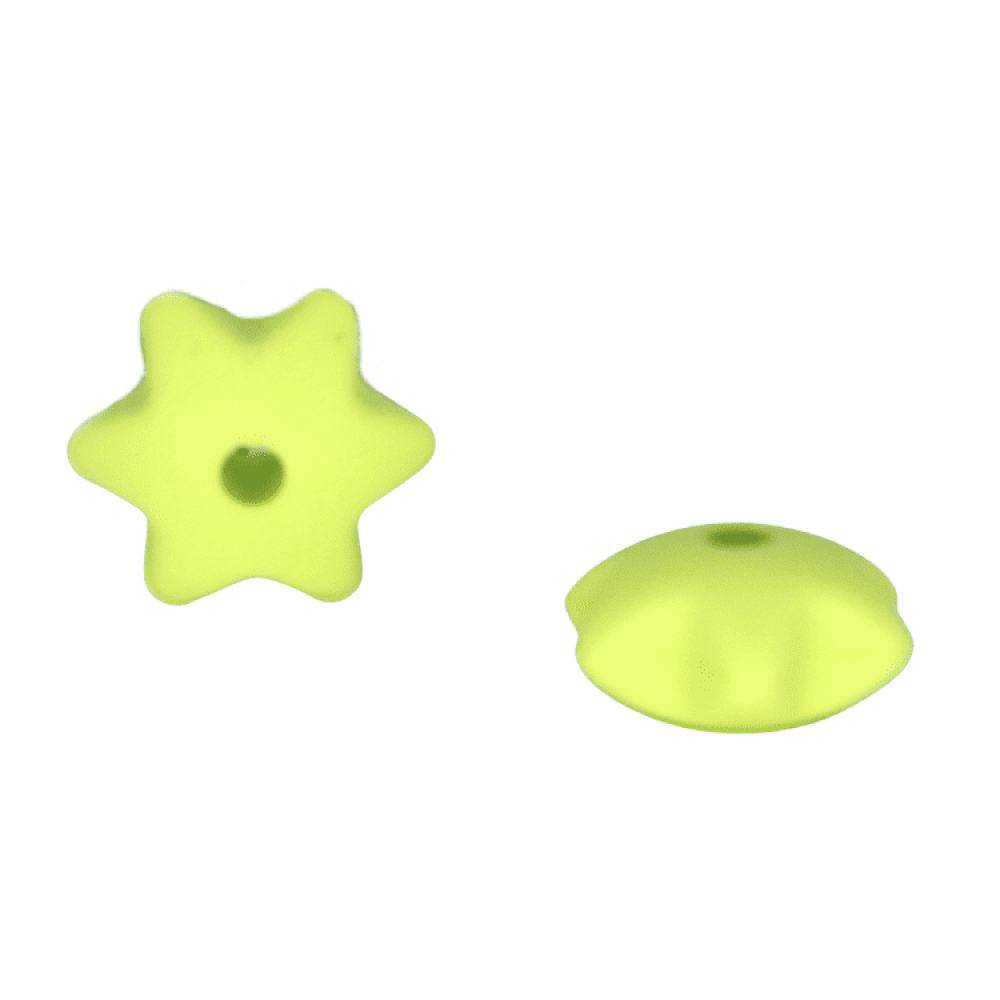 Sternchenlinsenperle 10mm | Lemon