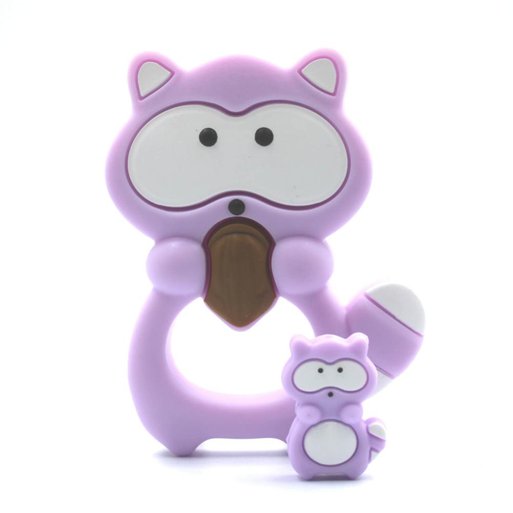 Preview: Waschbär Motivperle "Lila"