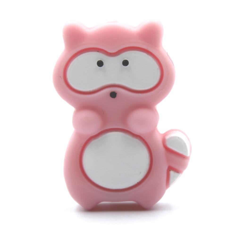 Waschbär Motivperle "Rosa"