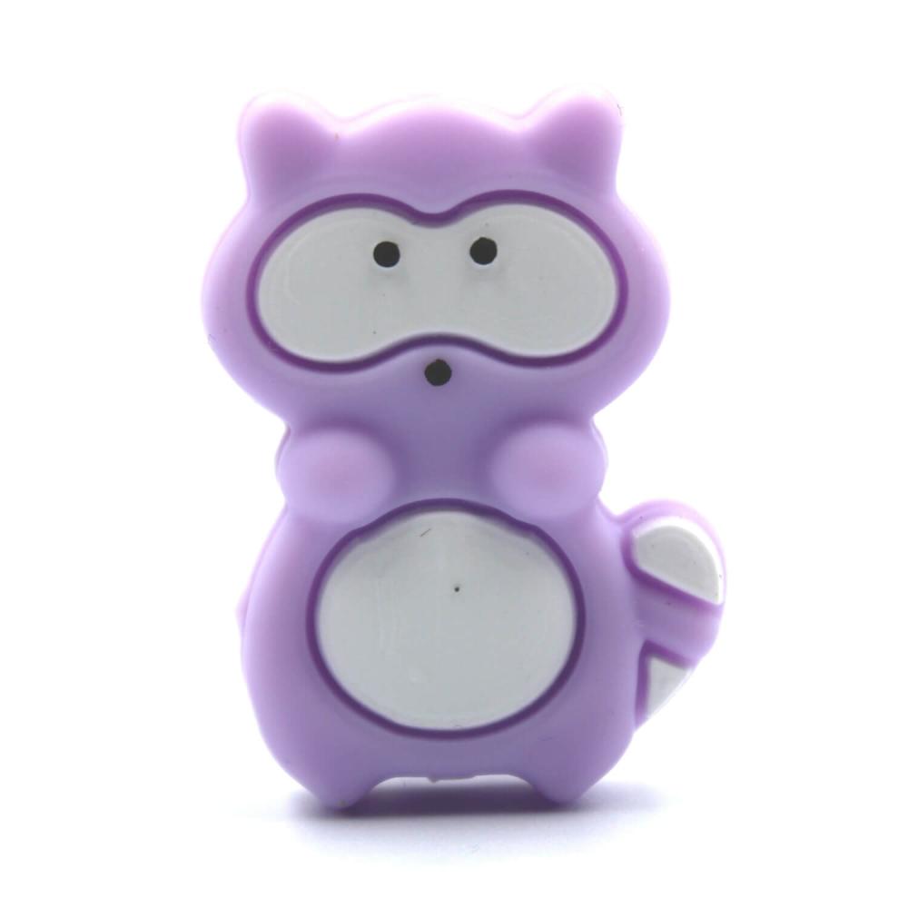 Waschbär Motivperle "Lila"