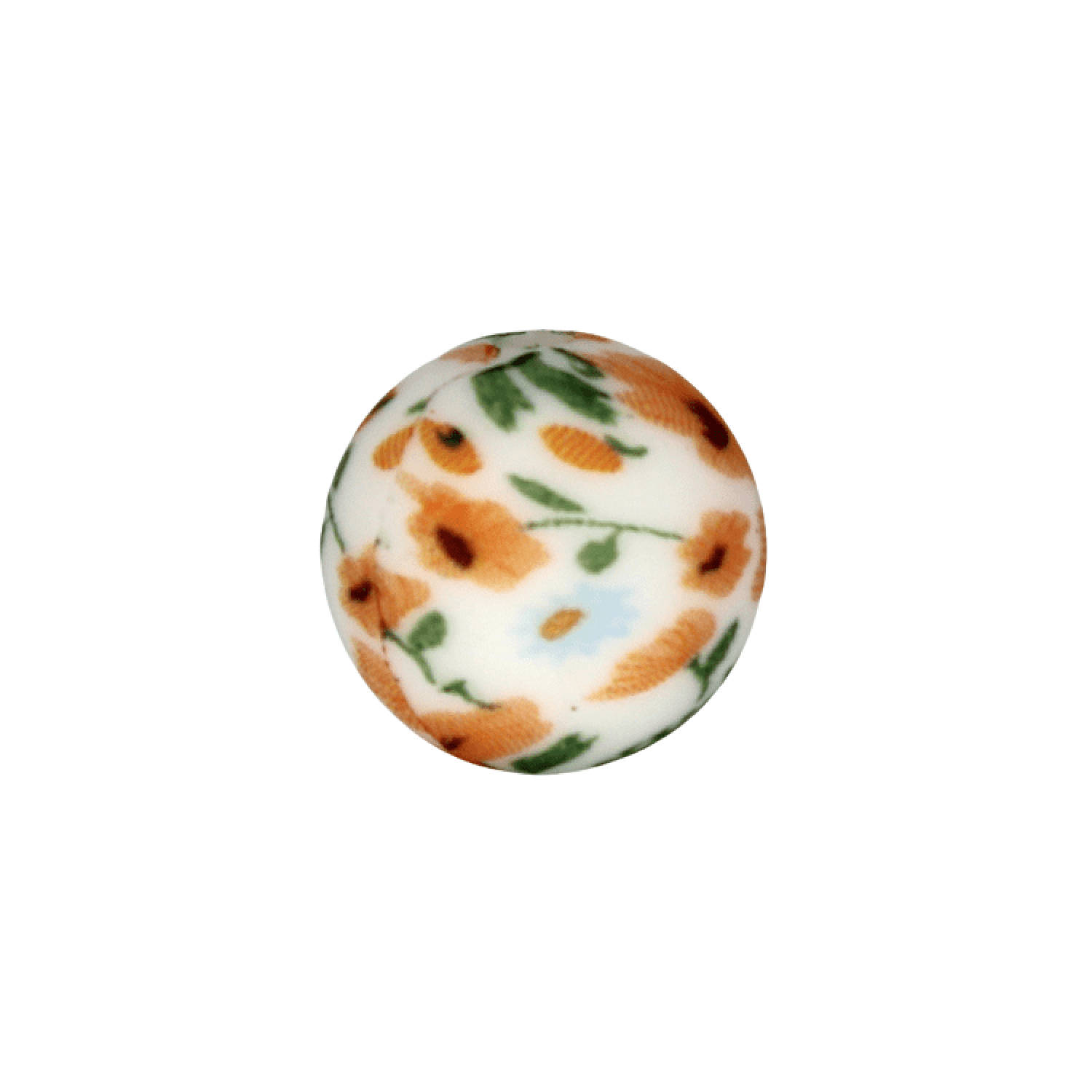 Silikon Rundperle 12mm | Sommerblüte