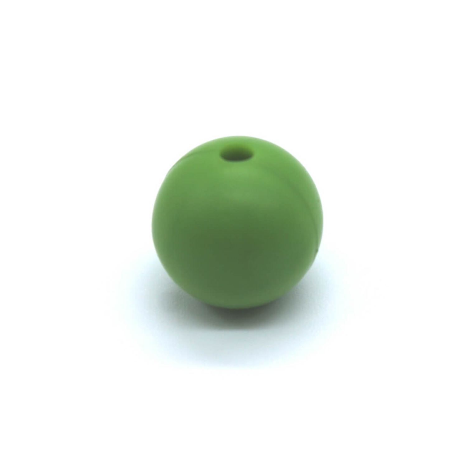 Silikonperlen 12mm "Moos Grün"