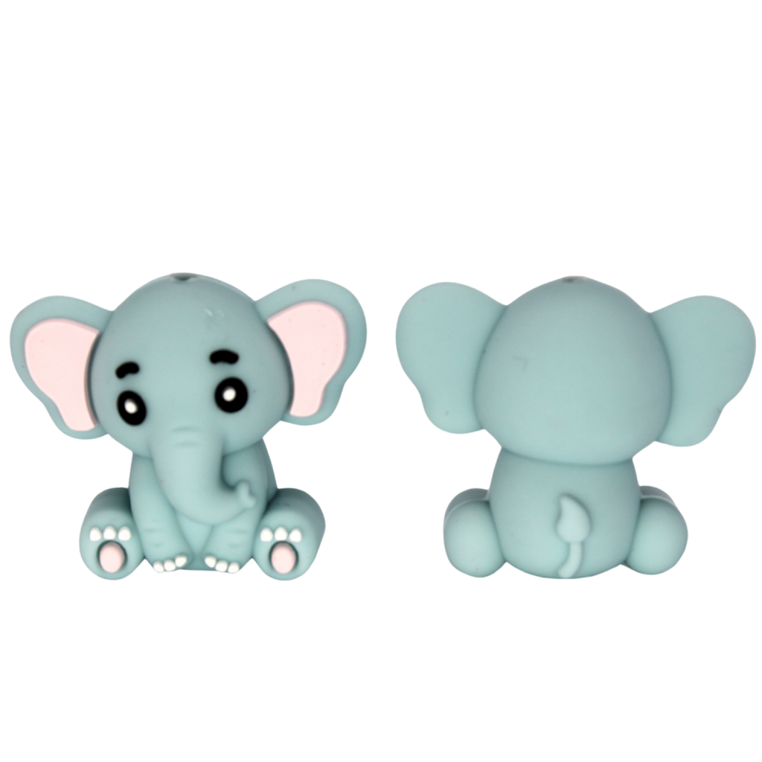 Silikon 3D - Motivperle Elefant | Powder Blue