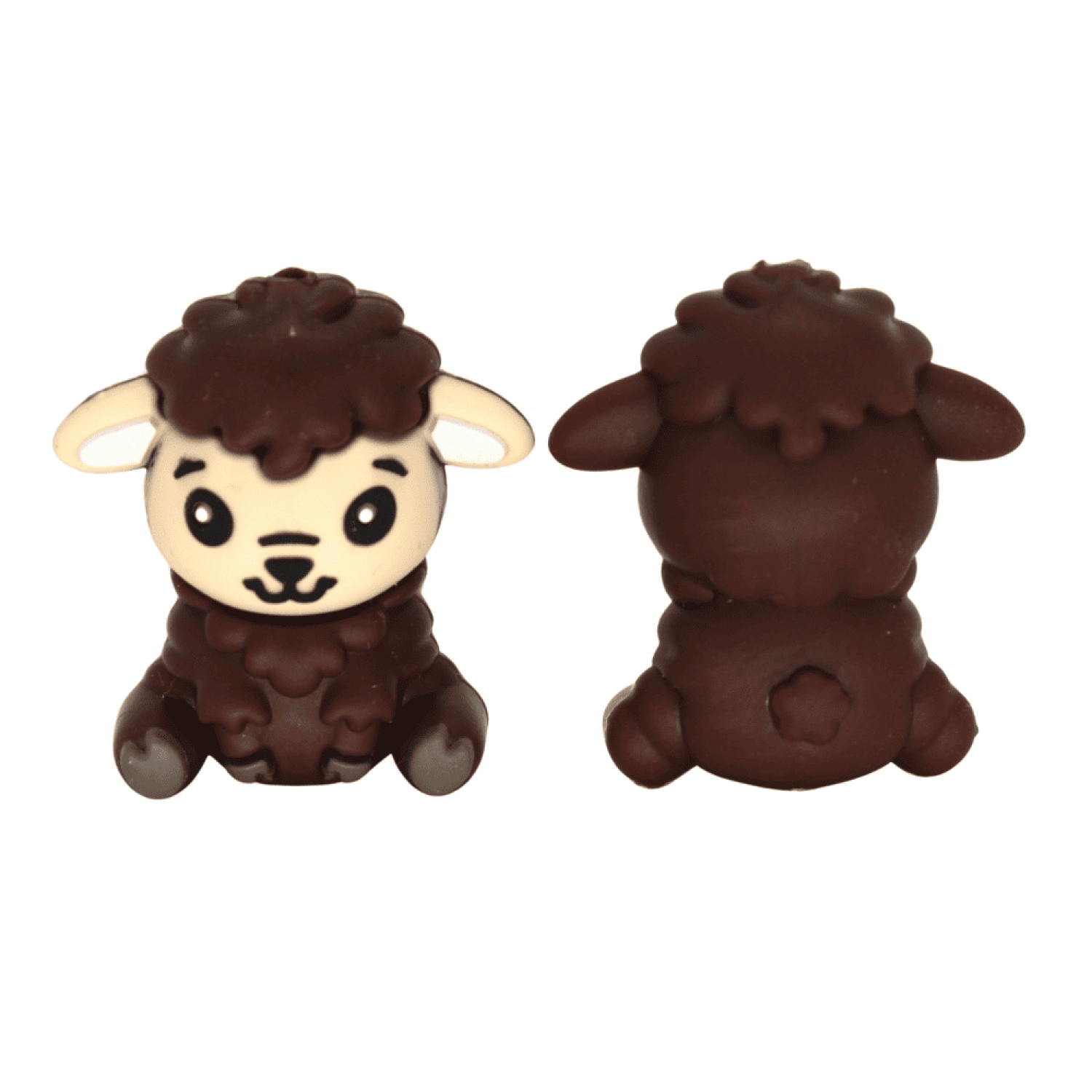 Silikon 3D - Motivperle Schaf | Braun