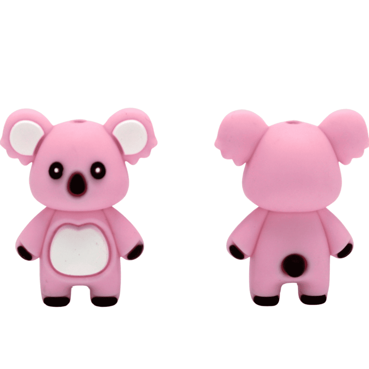 Silikon 3D - Motivperle Koala | Pastell Rosa