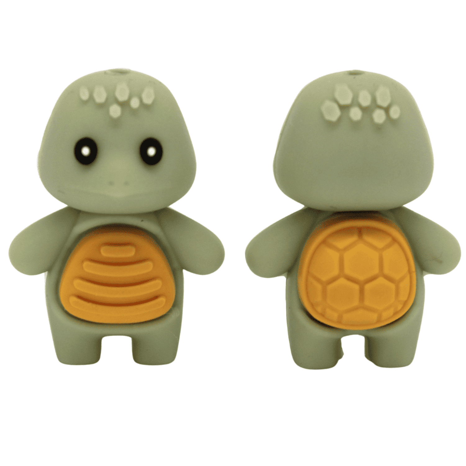 Silikon 3D - Motivperle Schildkröte | Army Grün