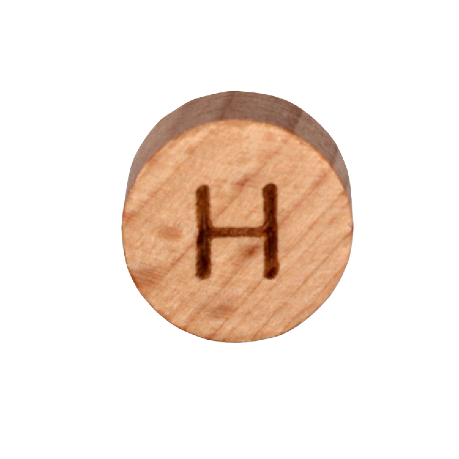 Naturholz Buchstabenscheibe 15mm | H