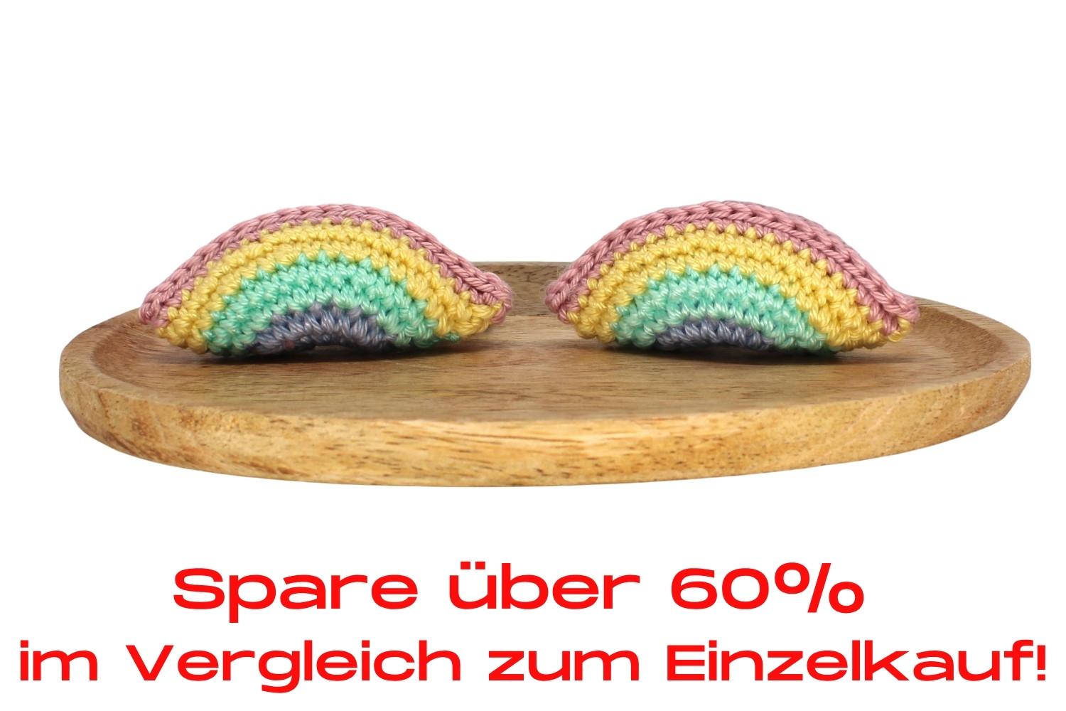 Bundle | Häkelaccessoire Regenbogen Doppelpack