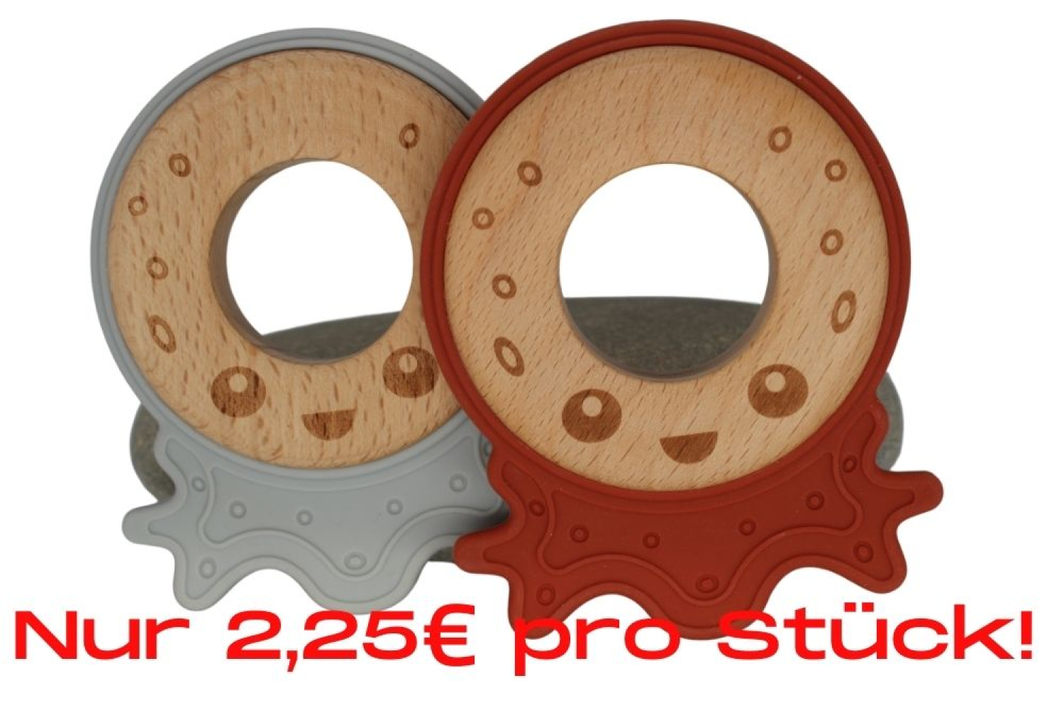 Bundle | Holz&Silikon-Anhänger Oktopus