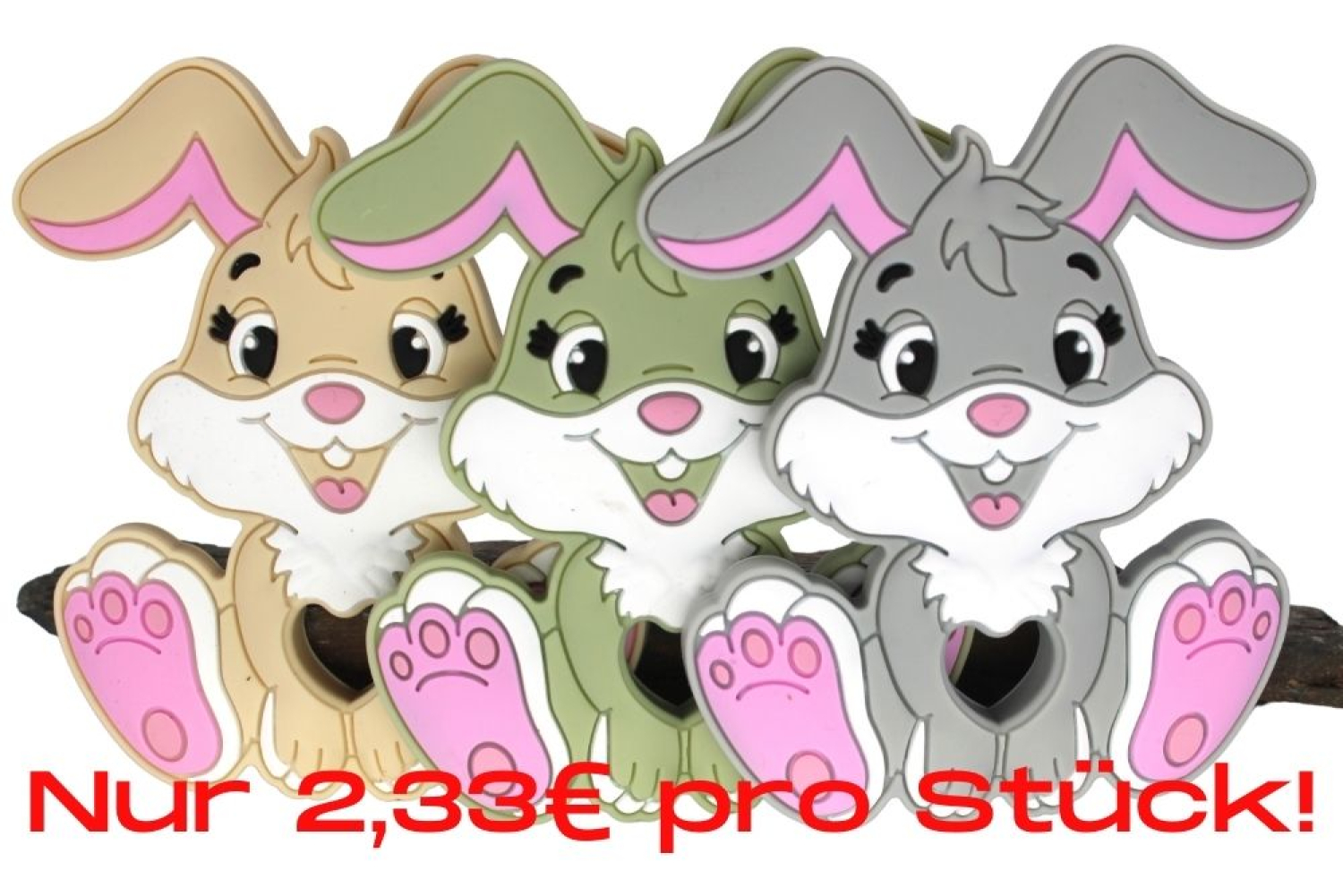 Bundle | Anhänger Hase #2 "Army Grün"