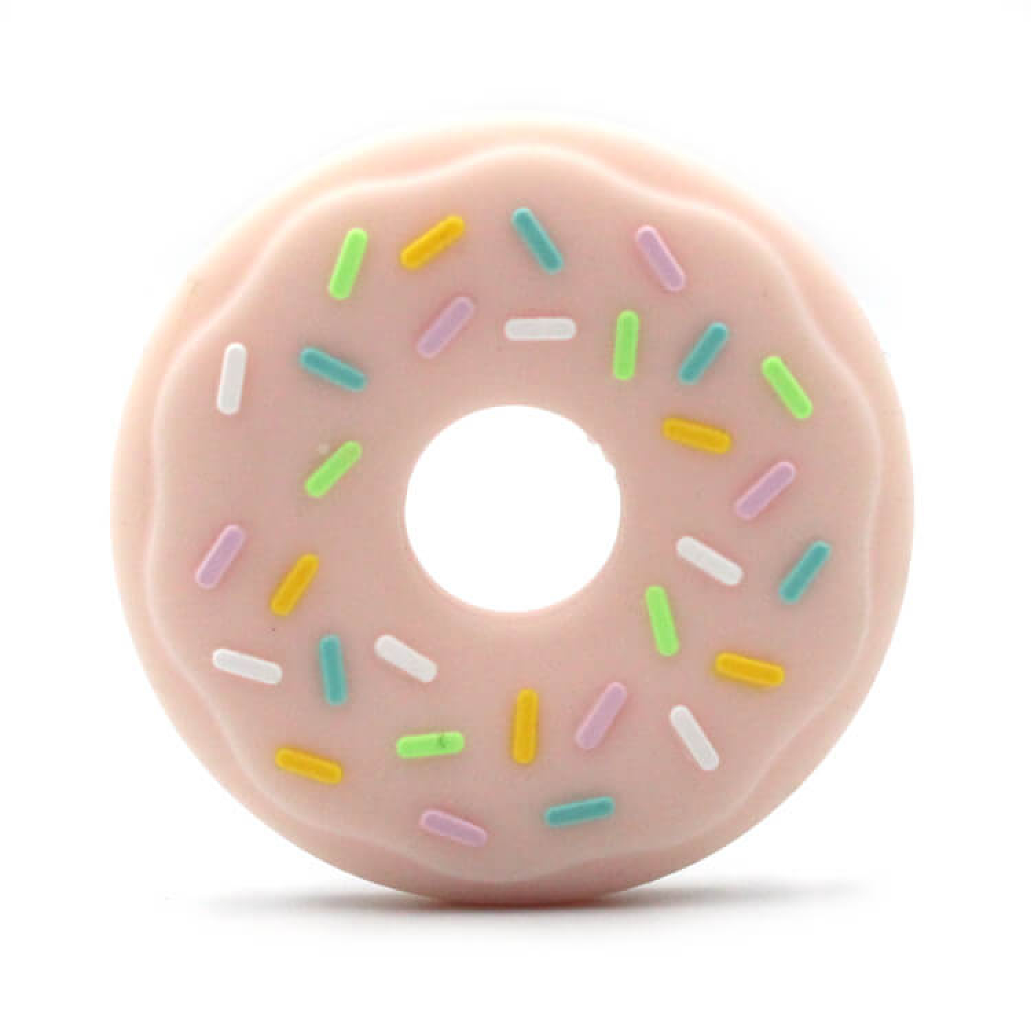 Silikon Beißanhänger | Donut | Rosa