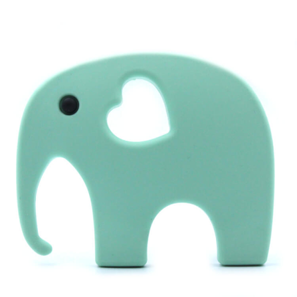 Silikon Beißanhänger | Elefant | Mint