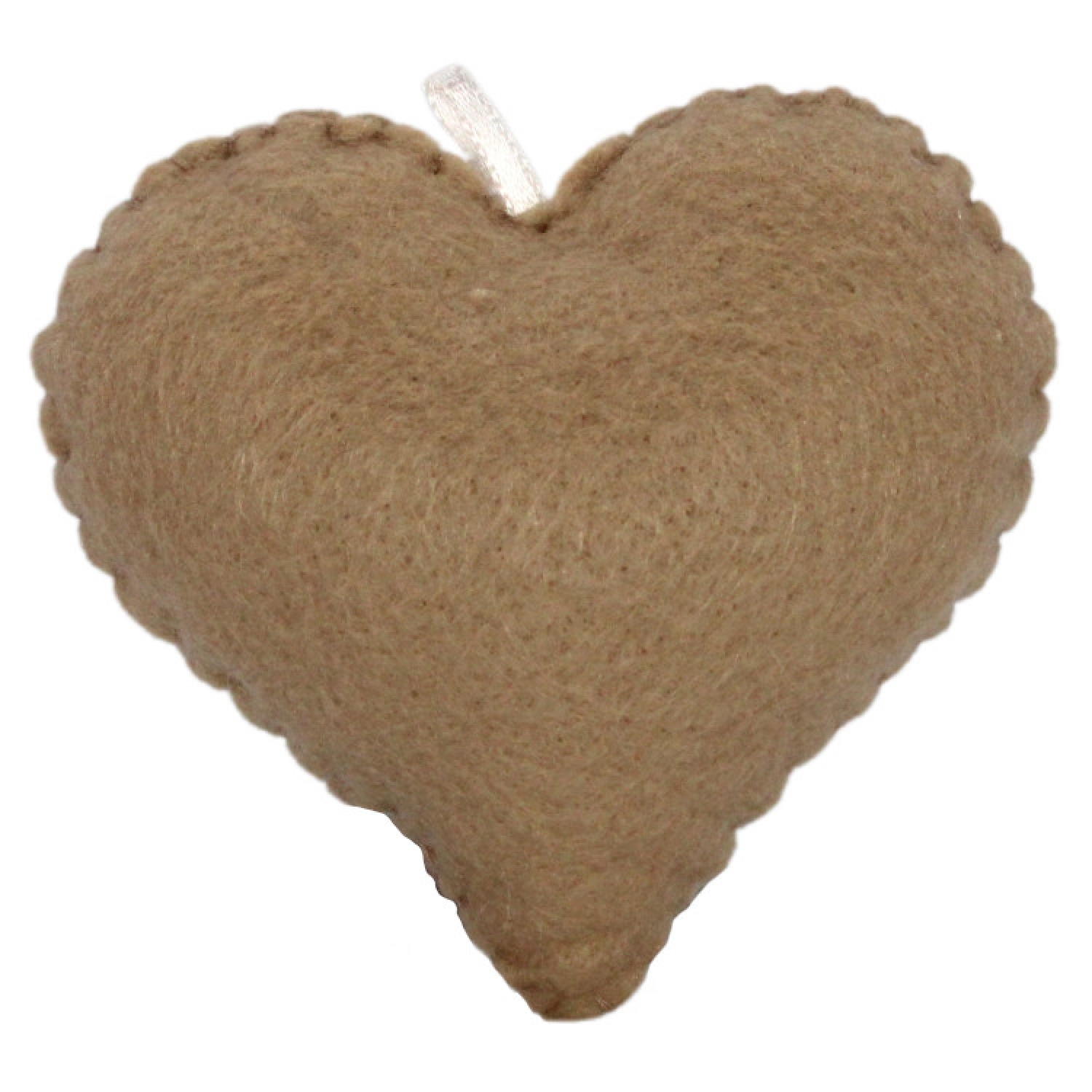 Filzanhänger Herz | Beige