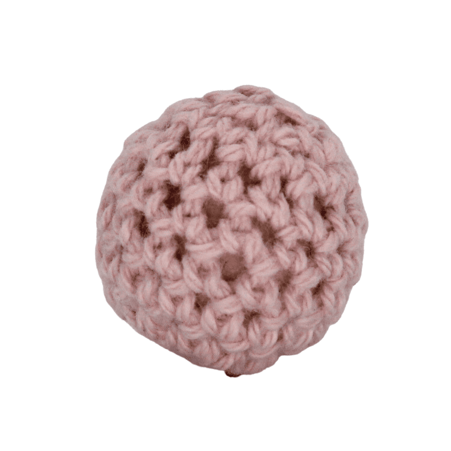 Häkelperle 20mm "Alt Rosa"
