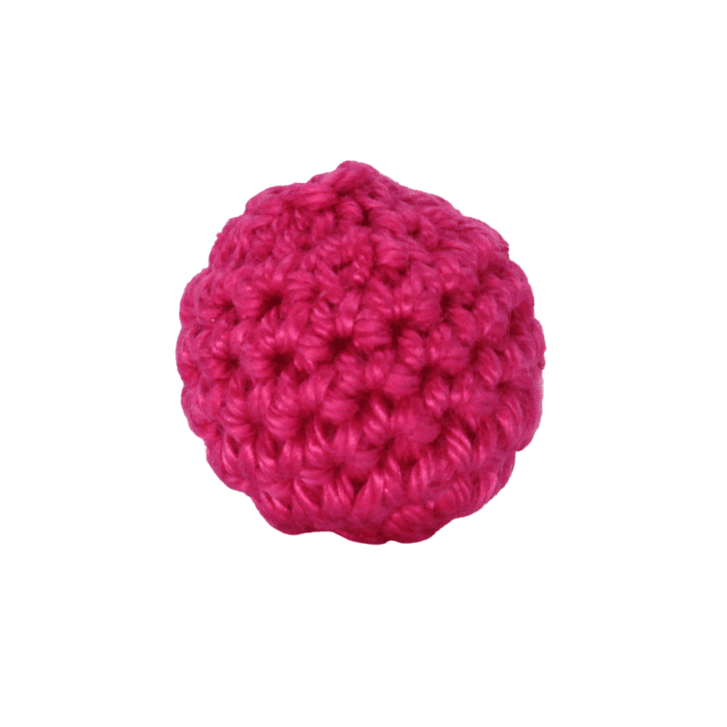 Häkelperle "Premium" 20mm | Magenta