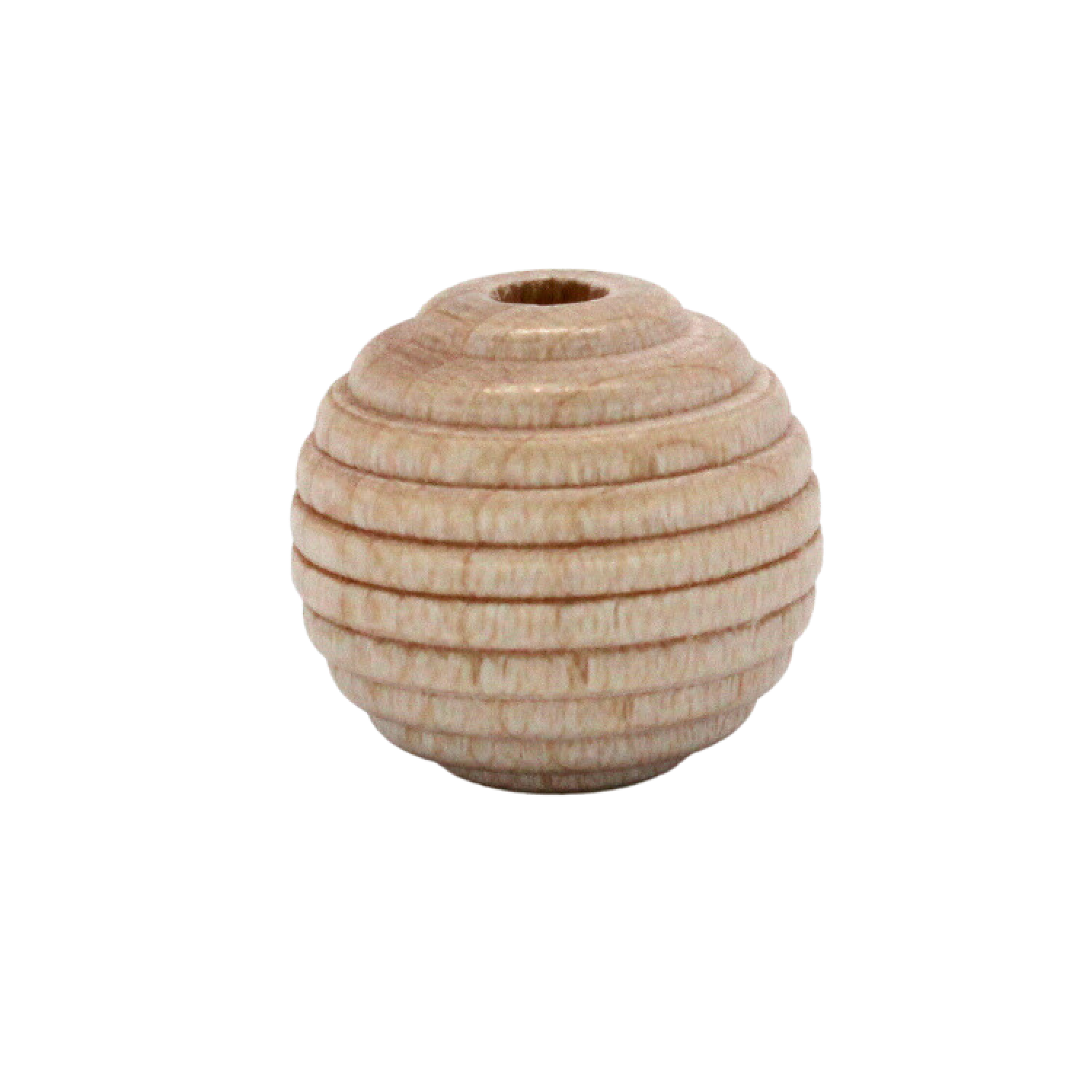 Holz Rillenperlen - Hellnatur | 15mm Holz Rillenperlen - Hellnatur | 15mm