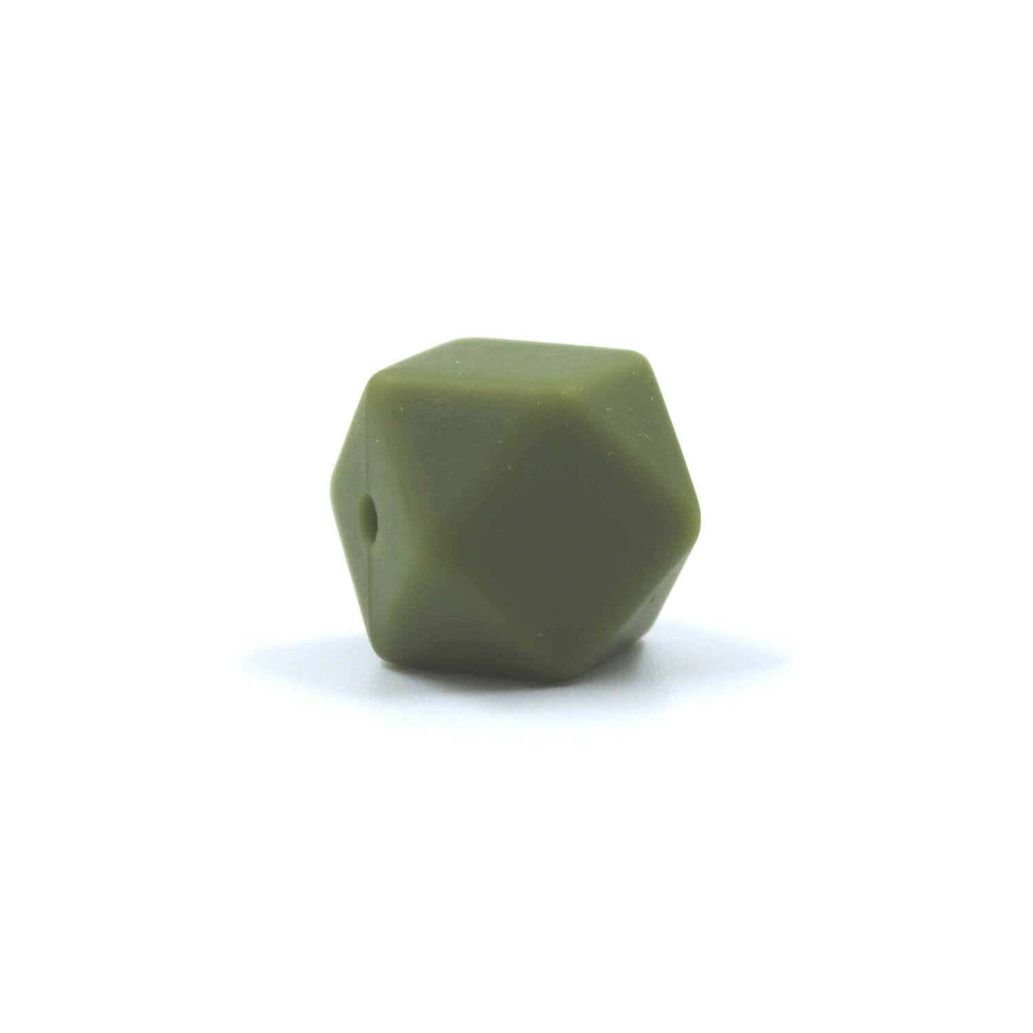 Hexagon Silikonperle 14mm "Lint"