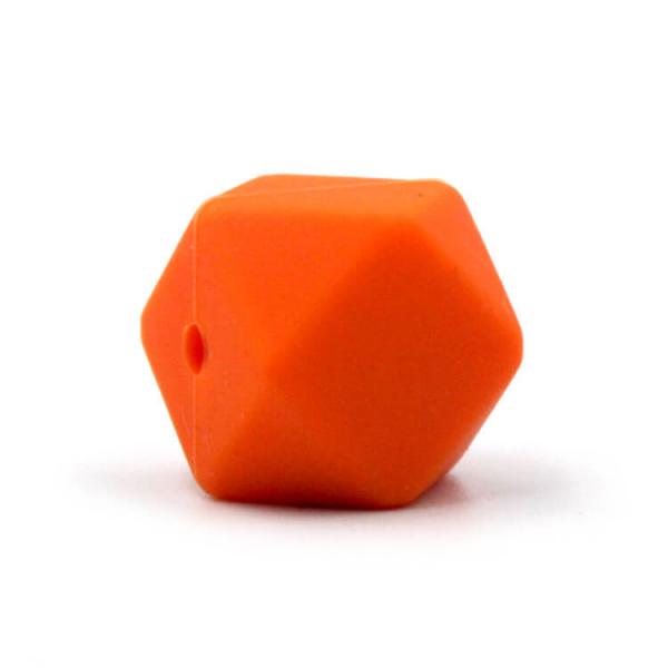 Silikon Hexagonperle | 17mm | Orange