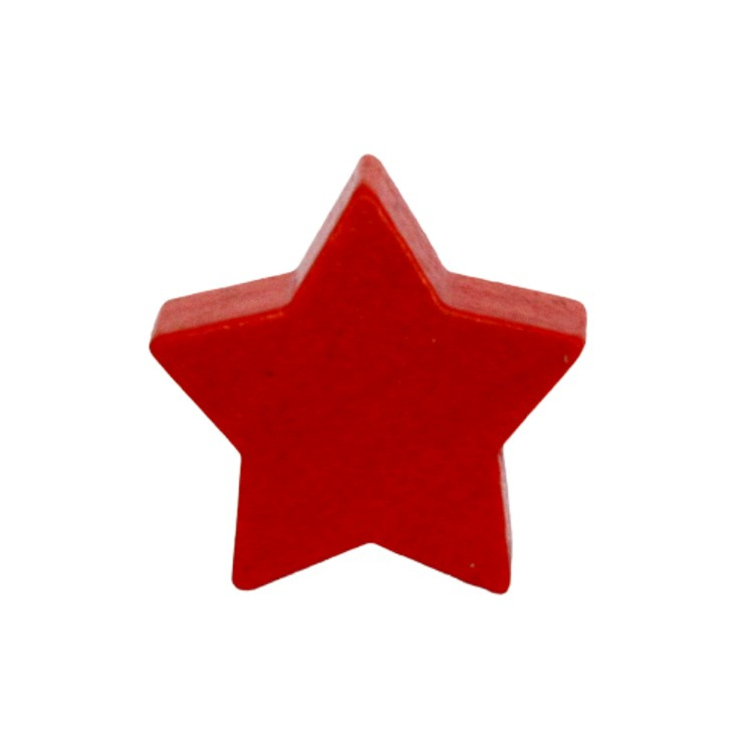 Holz Motivperle Stern 20mm | Rot