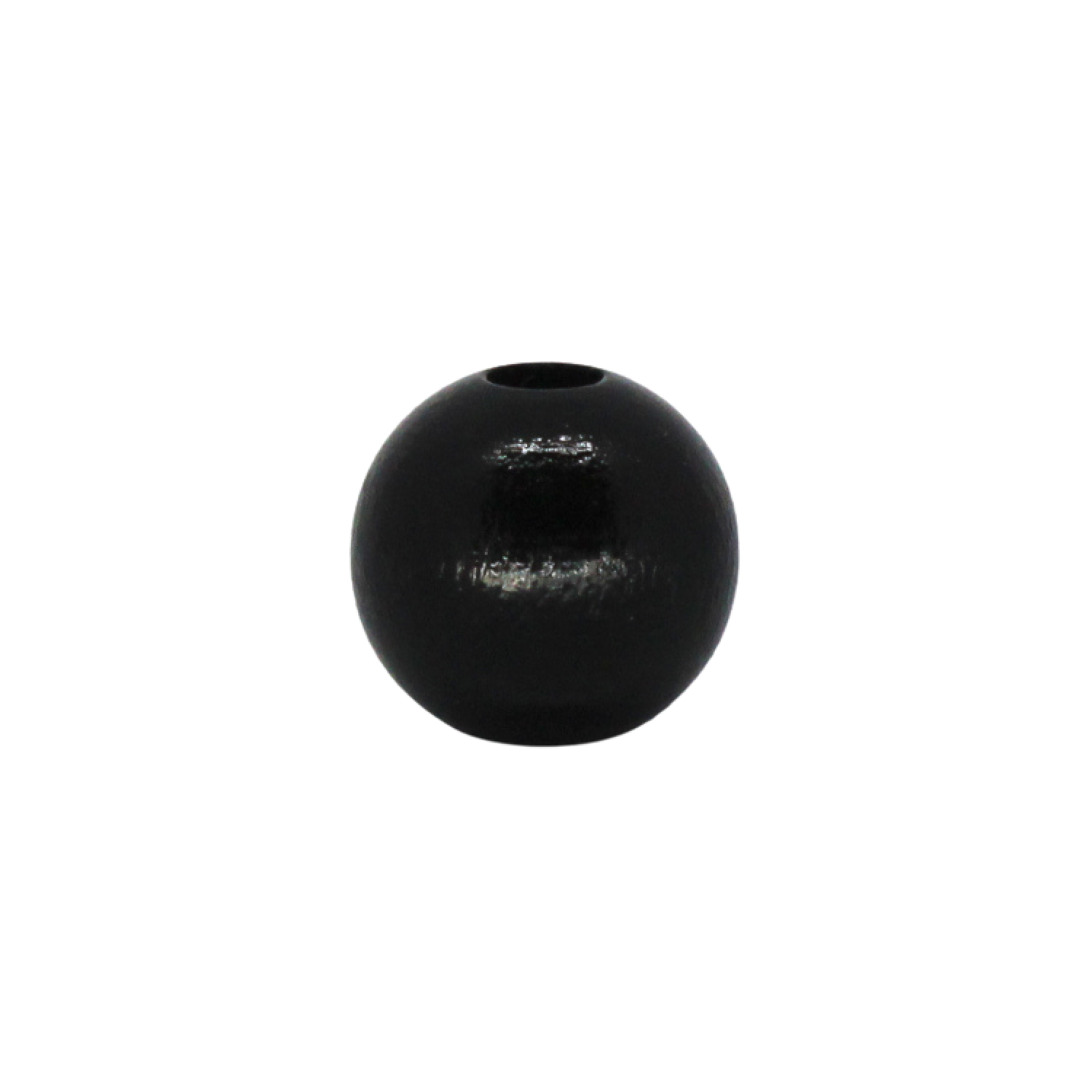 Holzperle 12mm | Schwarz
