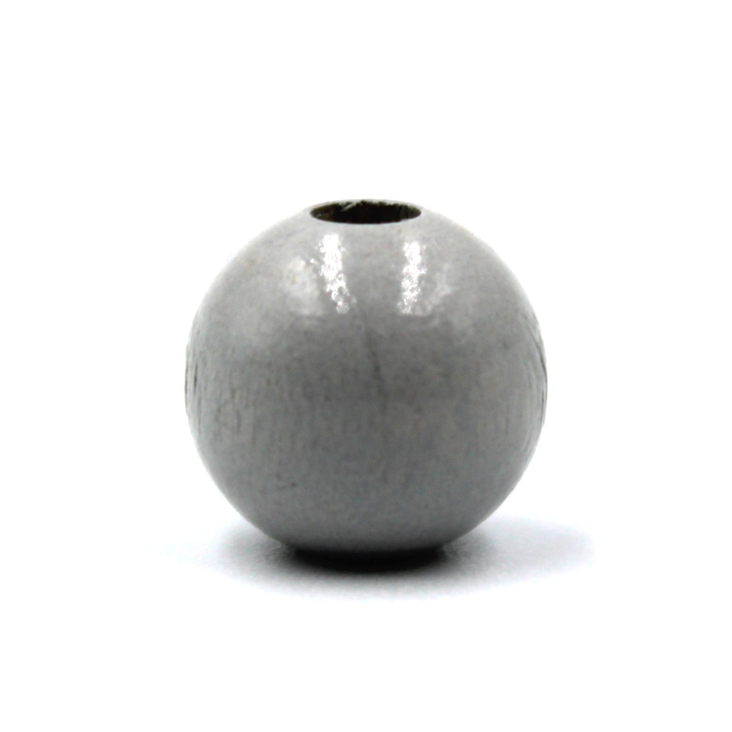 Holzperlen 10mm | Hellgrau