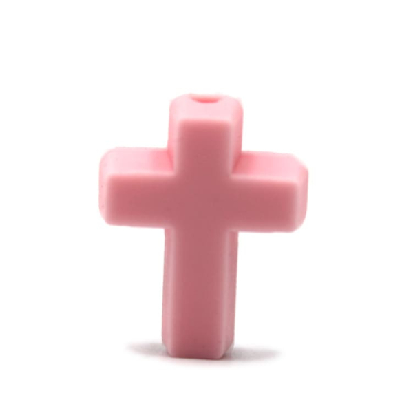 Kreuz Motivperle "Candy Pink"