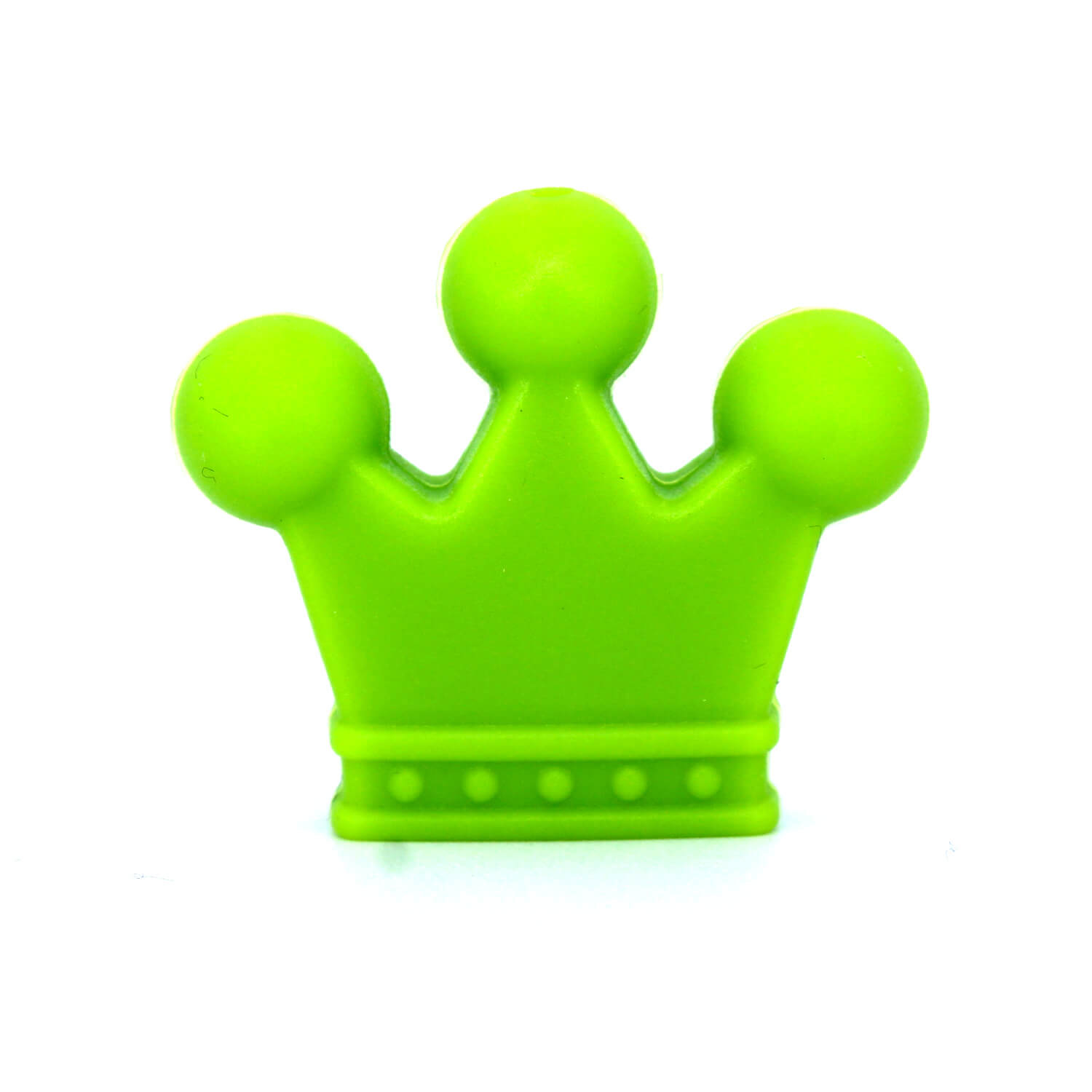 Silikon Motivperle Krönchen #1 | Gelb Grün