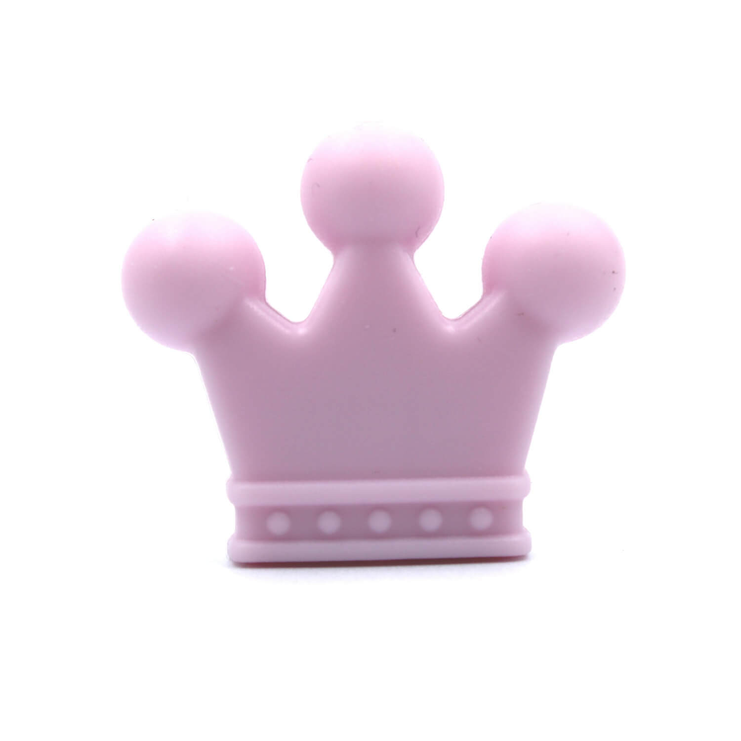 Silikon Motivperle Krönchen #1 | Baby Rosa