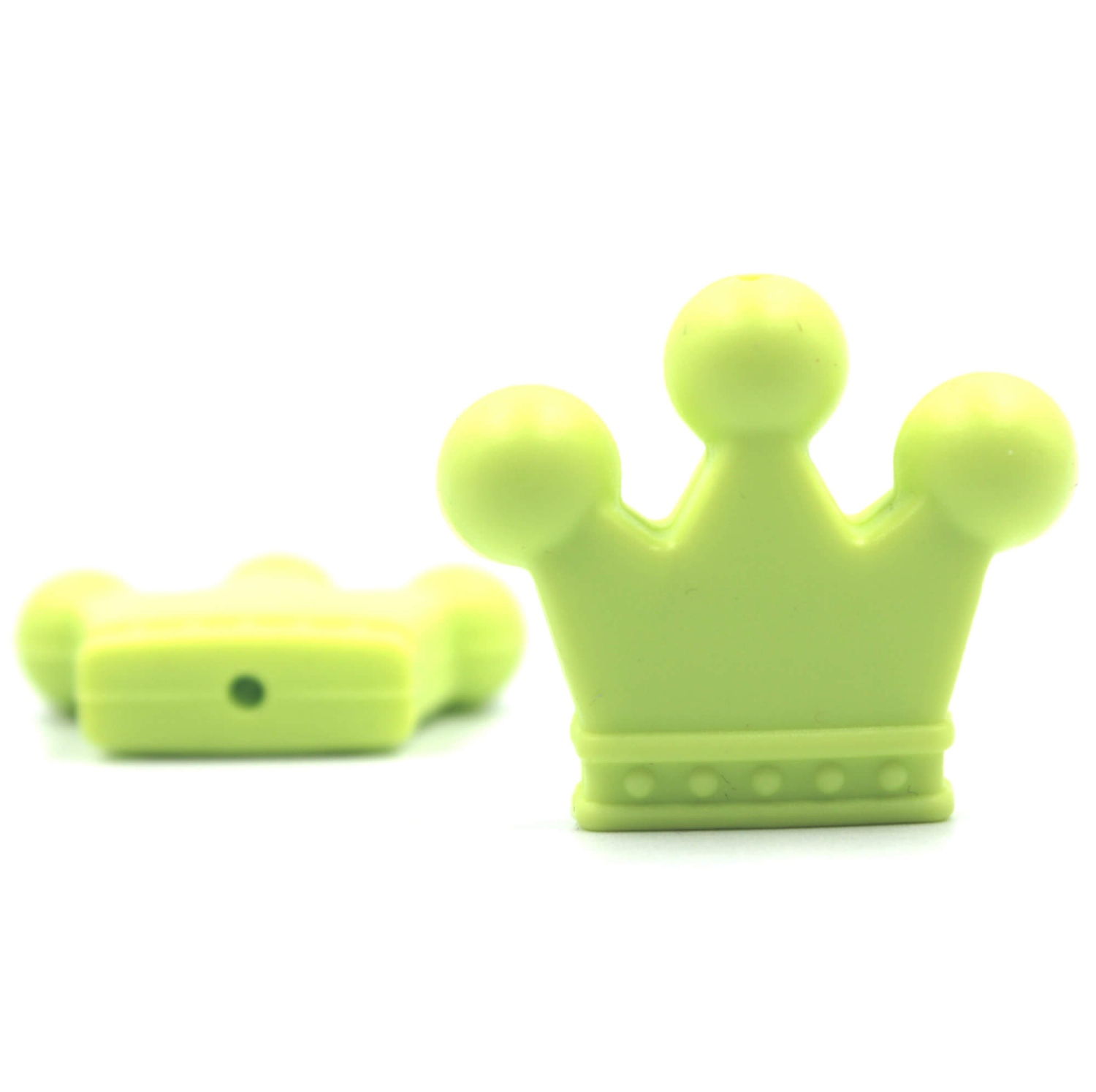 Silikon Motivperle Krönchen #1 | Lemon