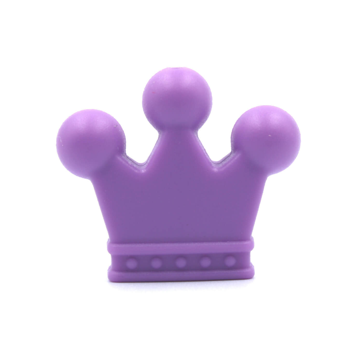 Silikon Motivperle Krönchen #1 | Medium Purple