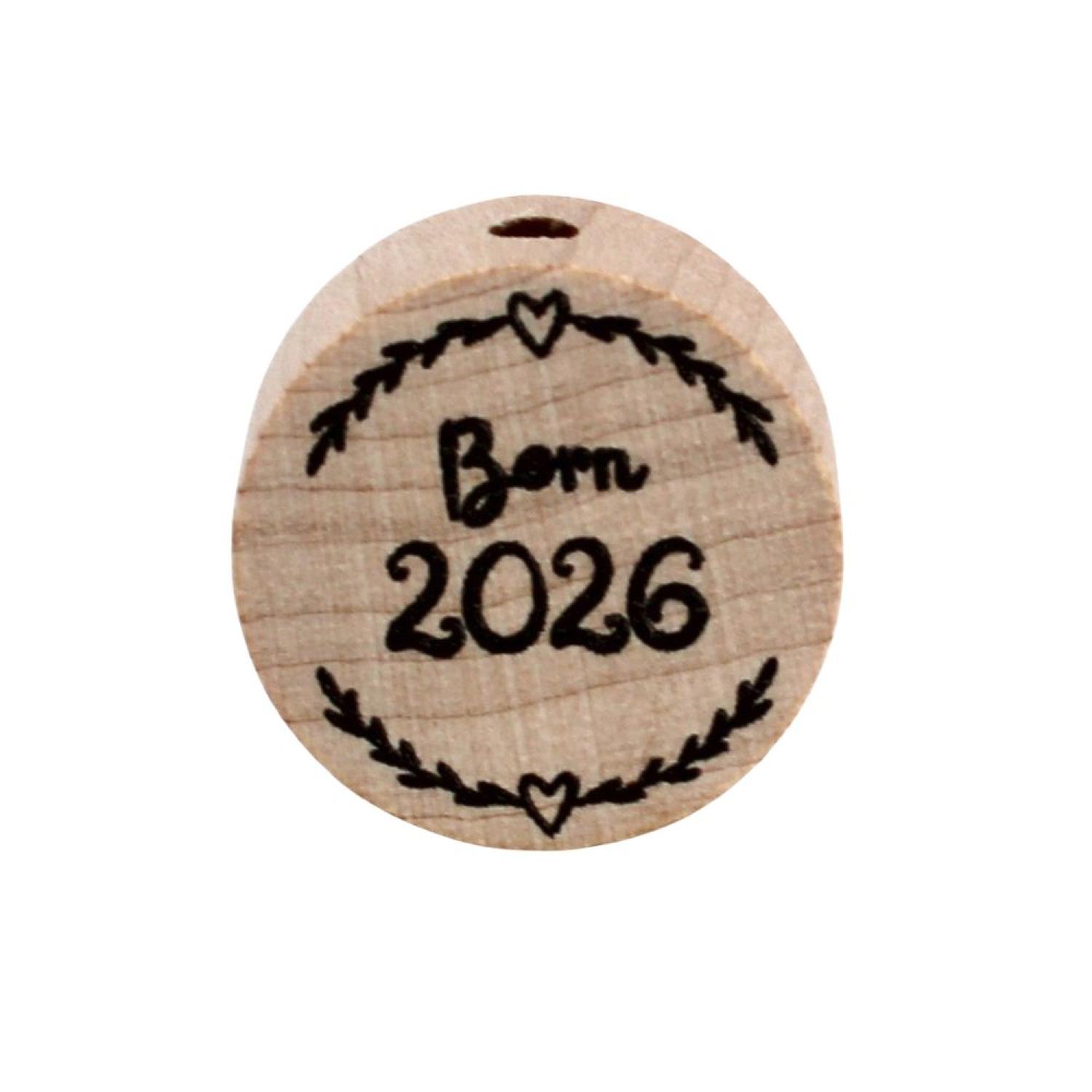 Motivscheibe 20mm | Born 2026 Natur