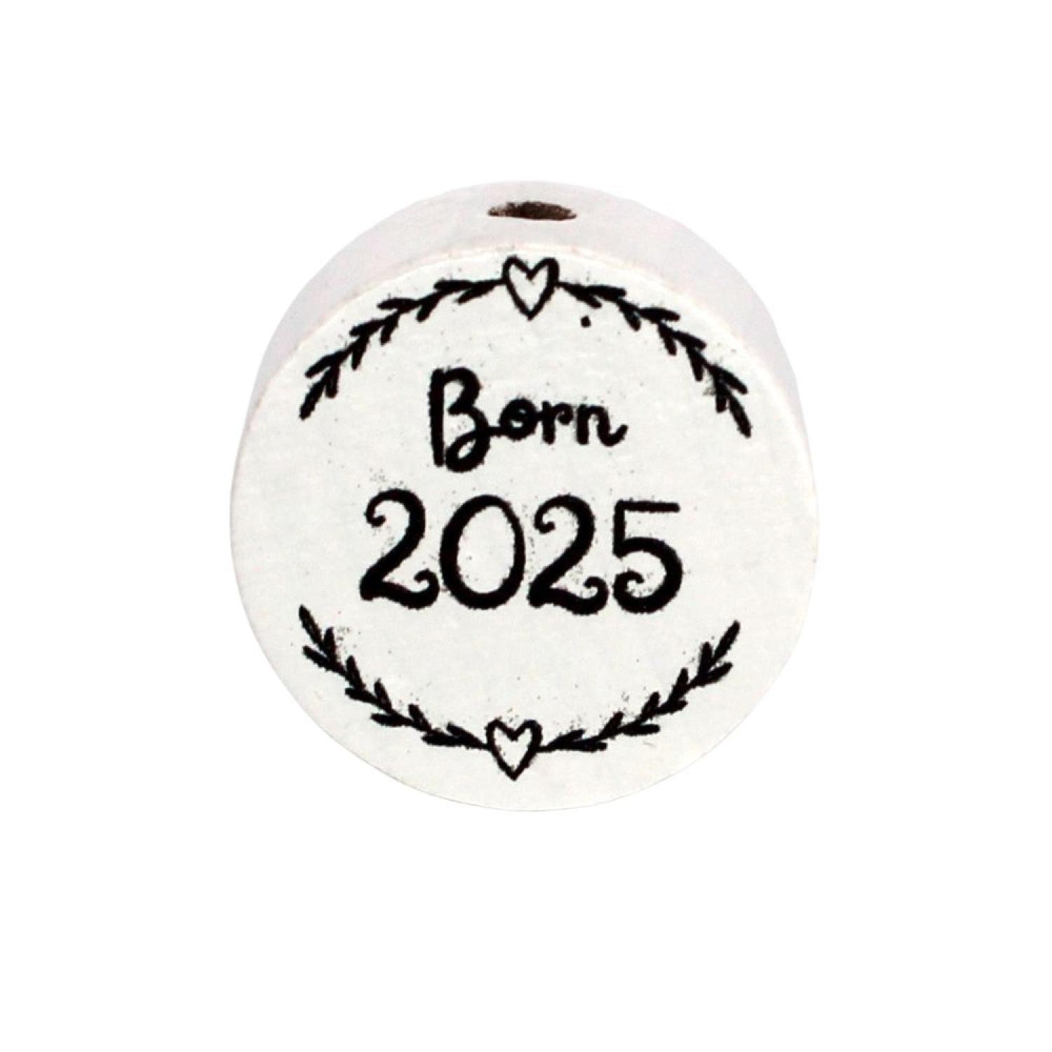 Motivscheibe 20mm | Born 2025 Weiß
