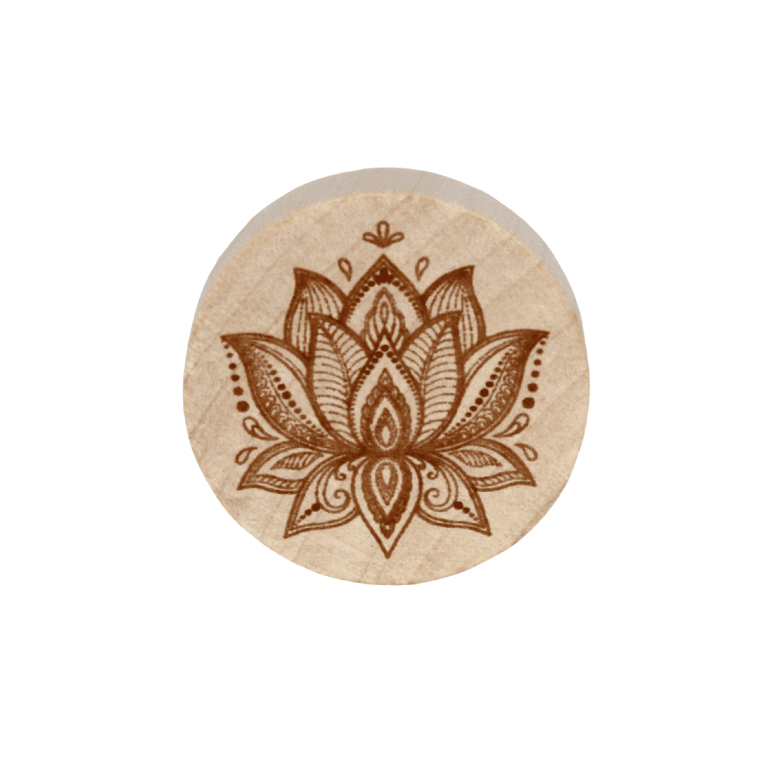 Rohholz Motivscheiben 26mm | Lotus
