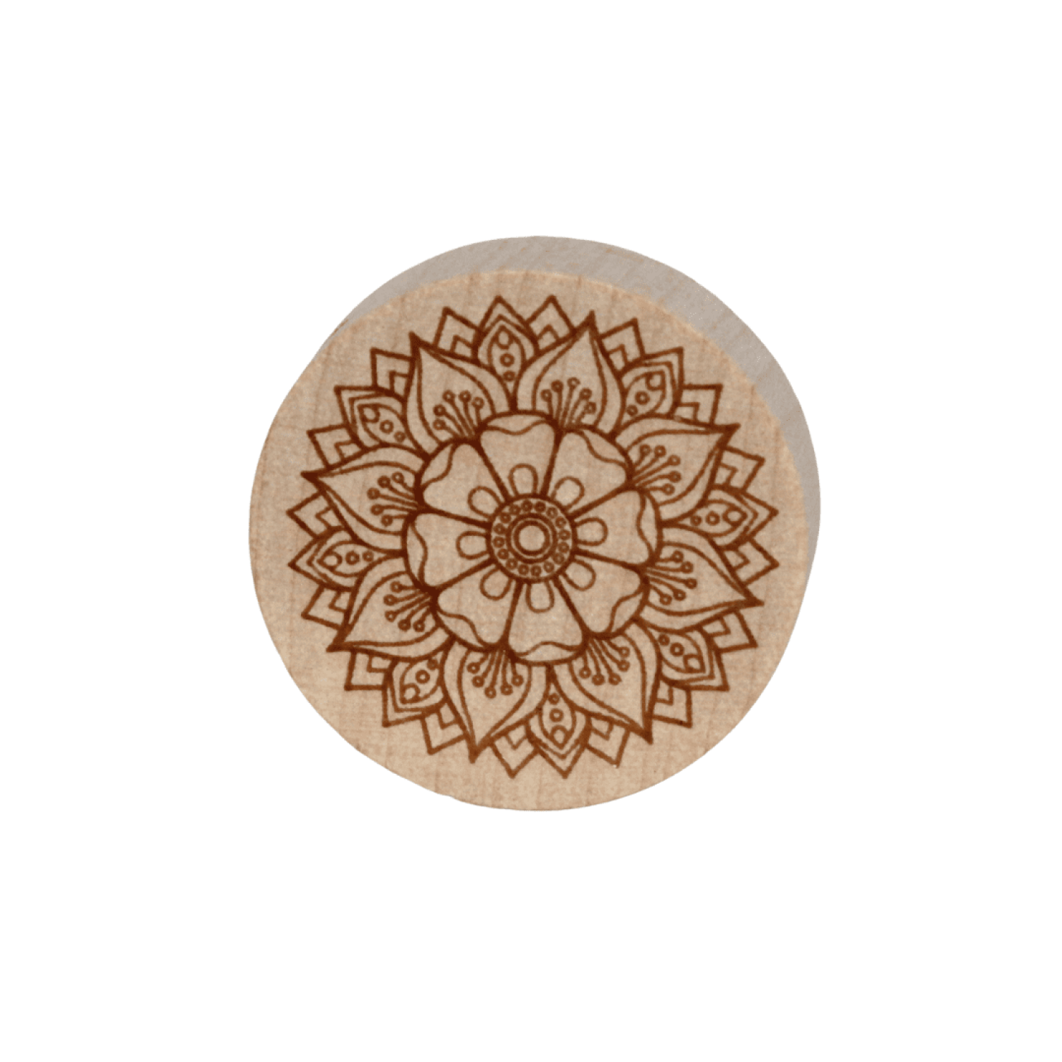 Rohholz Motivscheiben 26mm | Mandala