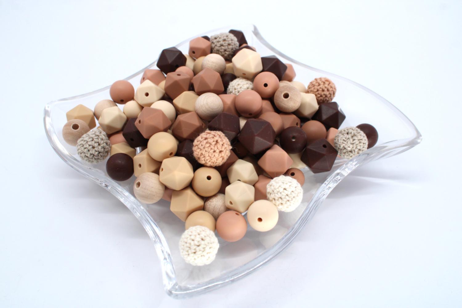 Perlen Spar-Paket | Brauntöne