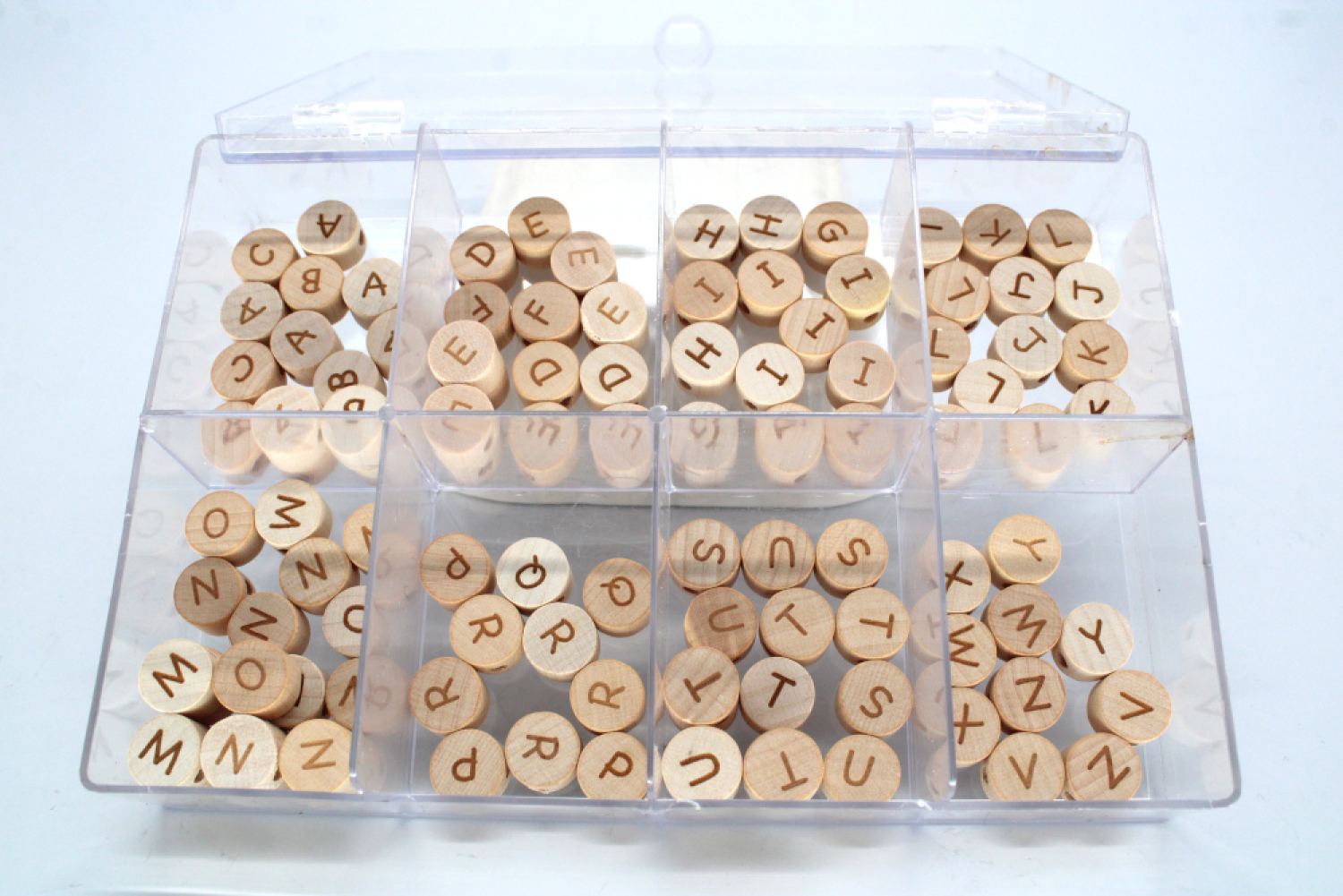 Buchstabenset | Naturholz Buchstabenscheiben 11mm