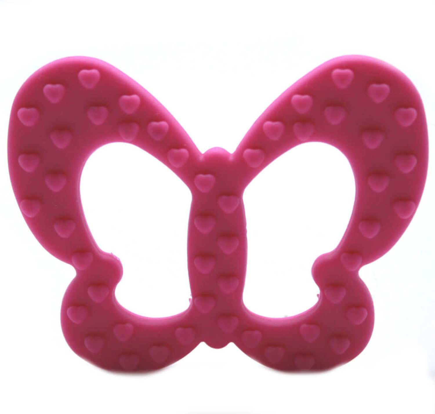 Silikon Beißanhänger I Schmetterling I Magenta