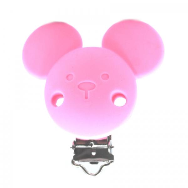 Silikonclipse Maus "Pink"