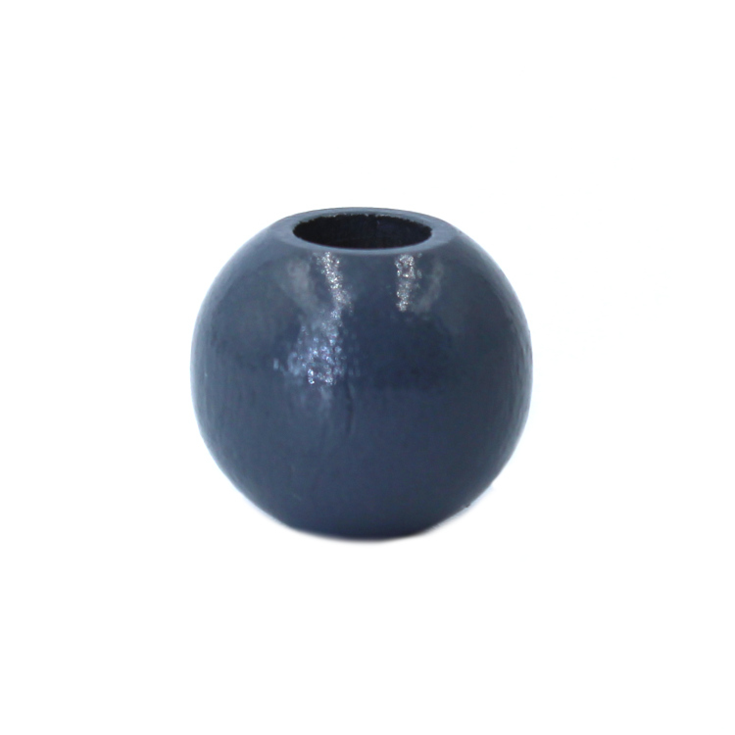 Holz Sicherheitsperle 12 mm | Dunkelgrau